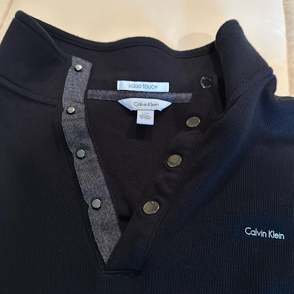 Calvin Klein Men’s “Liquid Touch” Sweater Size L Black
